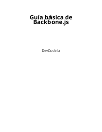 Guía básica de Backbone.js