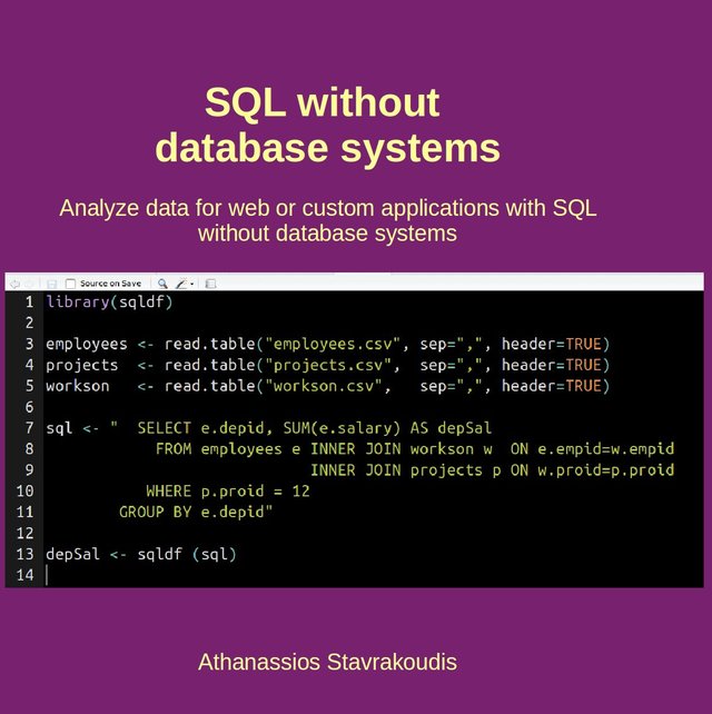 SQL without… by Athanassios Stavrakoudis [PDF/iPad/Kindle]