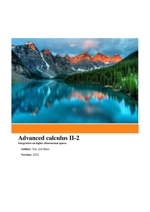Advanced calculus II-2 by Jyh Haur Teh [Leanpub PDF/iPad/Kindle]