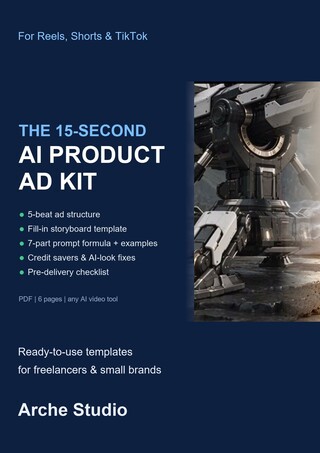 The 15-Second AI Product Ad Kit
