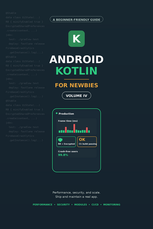 Android Kotlin For Newbies Volume 4