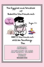 Babette the French cat: Animal Alphabet Class Today