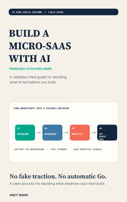 Build a Micro-SaaS with AI: From Idea to Paying Users