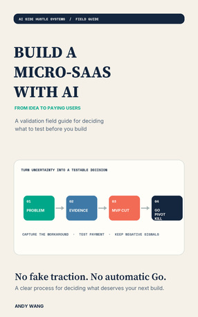Build a Micro-SaaS with AI: From Idea to Paying Users