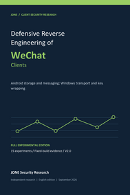 Defensive Reverse Engineering of WeChat Clients
