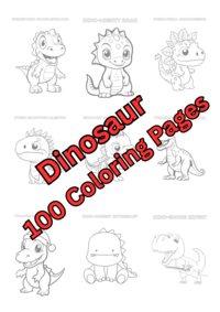 Jurassic Dreams: A Dazzling Dinosaur Coloring Adventure - 100 Pages of Prehistoric Fun!