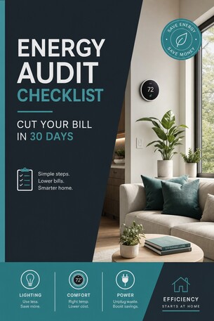 Energy Audit Checklist — Cut Your Electricity Bill in 30 Days