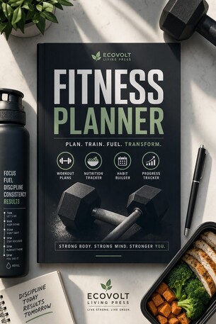 Fitness & Diet Planner — Workout Log, Meal Tracker, Monthly Calendar, Weekly Plan