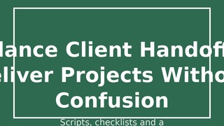 Freelance Client Handoff Kit: Deliver Projects Without Confusion