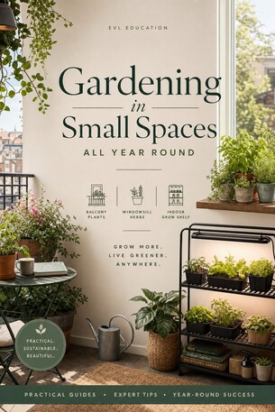 Gardening in Small Spaces — All Year Round (Illustrated Edition)