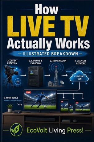 How Live TV Actually Works — Illustrated Breakdown