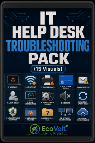 IT Help Desk Troubleshooting Pack — 15 Essential Fixes