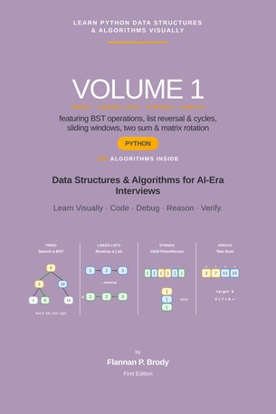 Learn Python Data Structures & Algorithms Visually - Volume 1