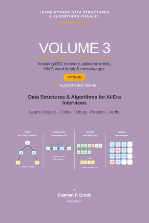 Learn Python Data Structures & Algorithms Visually - Volume 3