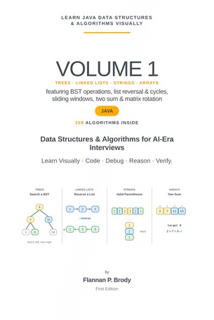 Learn Java Data Structures & Algorithms Visually - Volume 1