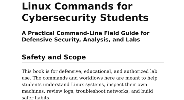 Linux Commands for Cybersecurity… [Leanpub PDF/iPad/Kindle]