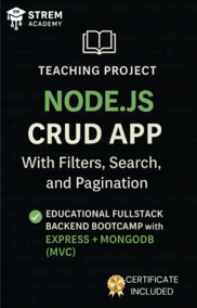 Mastering Node.js Backend Development: Build Crud app ( filter, search, sort) From Beginner to Production
