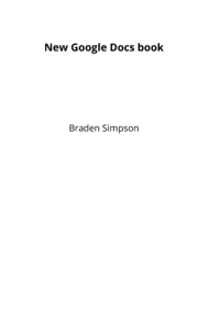 New Google Docs book