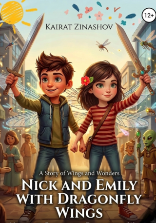 Nick and Emily with the Dragonfly Wings