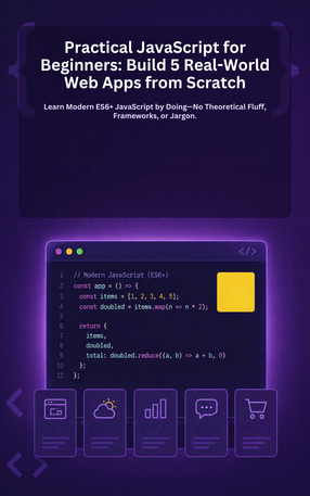 Practical JavaScript for Beginners: Build 5 Real-World Web Apps from Scratch