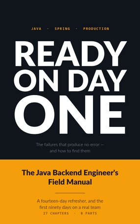 Ready on Day One: The Java Backend Engineer’s Field Manual
