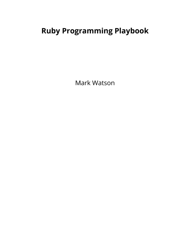 Ruby Programming… by Mark Watson [Leanpub PDF/iPad/Kindle]