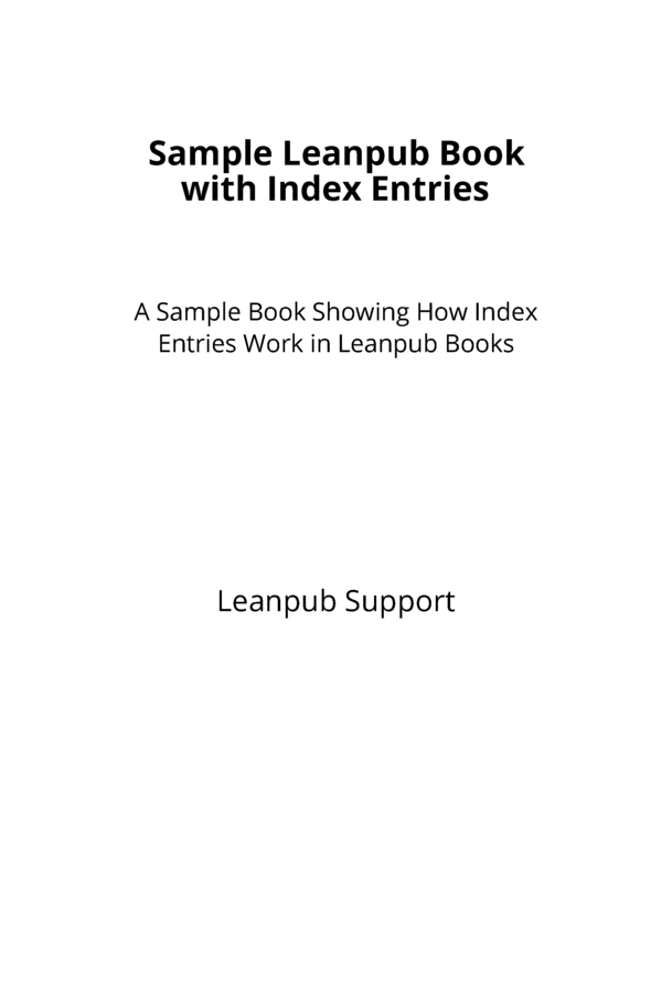 Sample Leanpub Book with… by Leanpub Support [PDF/iPad/Kindle]