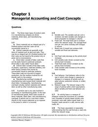 Solution Manual For Managerial Accounting 17th Edition by Ray Garrison and Eric Noreen and Peter Brewer limit
