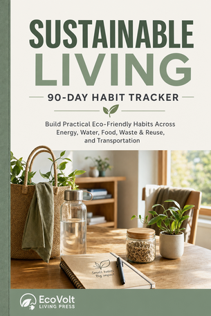 Sustainable Living 90-Day Habit Tracker