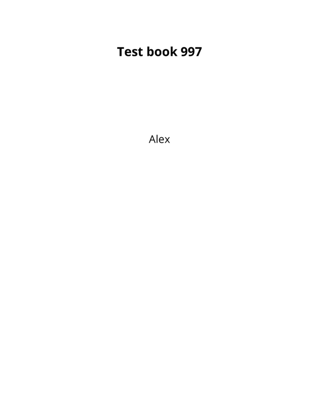 Test book 997 [Leanpub PDF/iPad/Kindle]