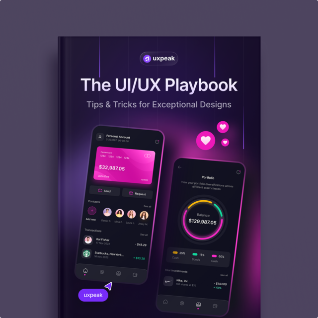 UI/UX Playbook: Tips & Tricks for… by Uxpeak [PDF/iPad/Kindle]