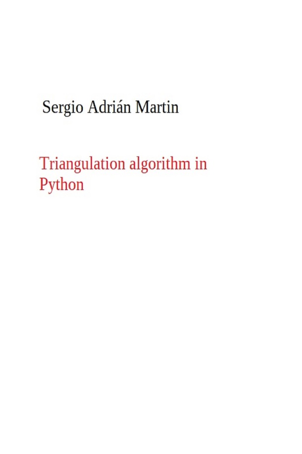 Triangulation algorithm in python [Leanpub PDF/iPad/Kindle]