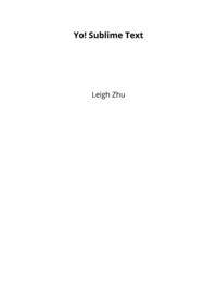 Yo! Sublime Text